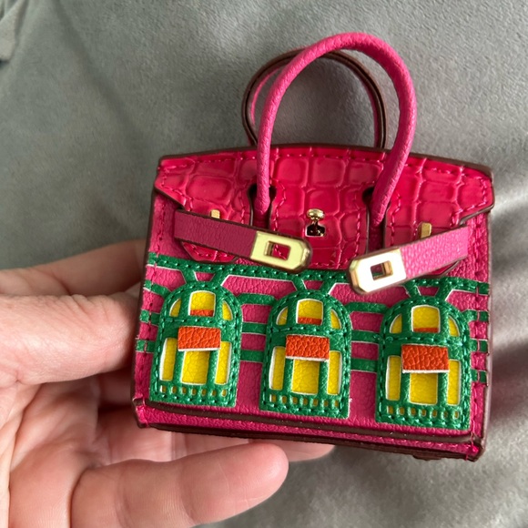 Tan bag, charm your butt holder key fob holder Christmas ornament mini bag - Picture 6 of 8